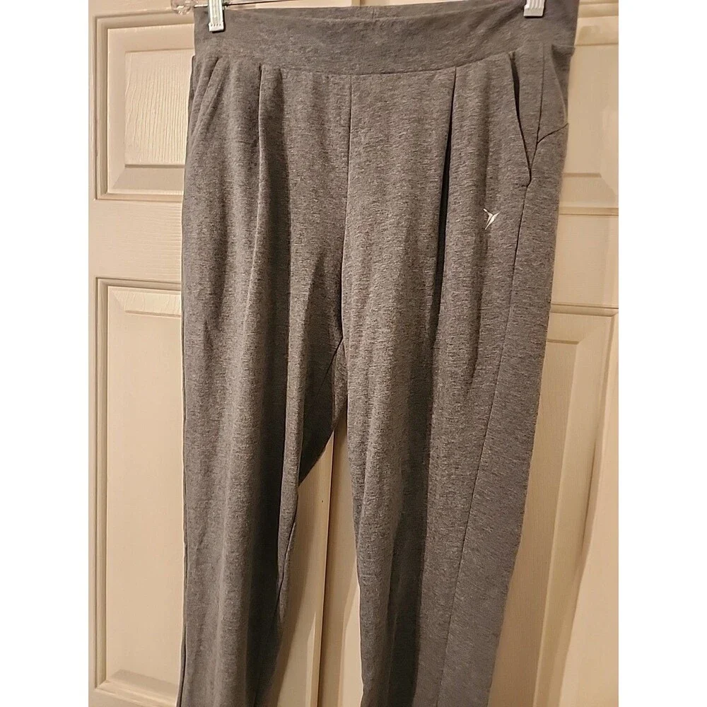 Old Navy Go-Dry Gray Lounge Pants Women's Size M Activewear Workout Jogger - Picture 2 of 6